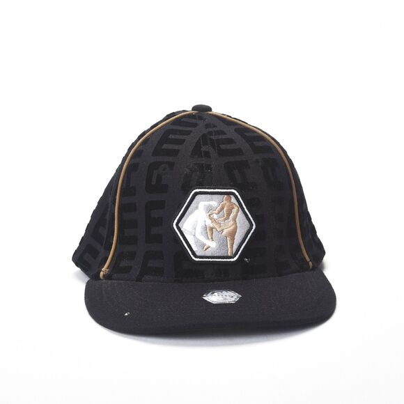 MMA Authentics Raised Print Black Baseball Cap Embroidered Patch NWOT - Picture 1 of 4